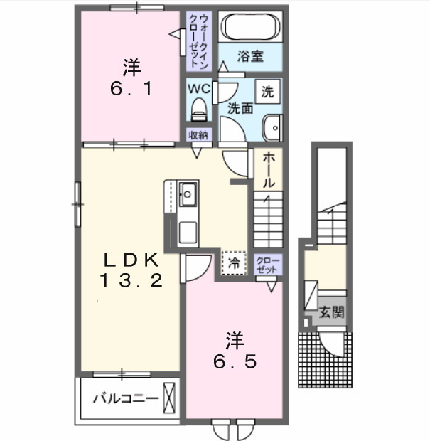 カルム ミーの間取り