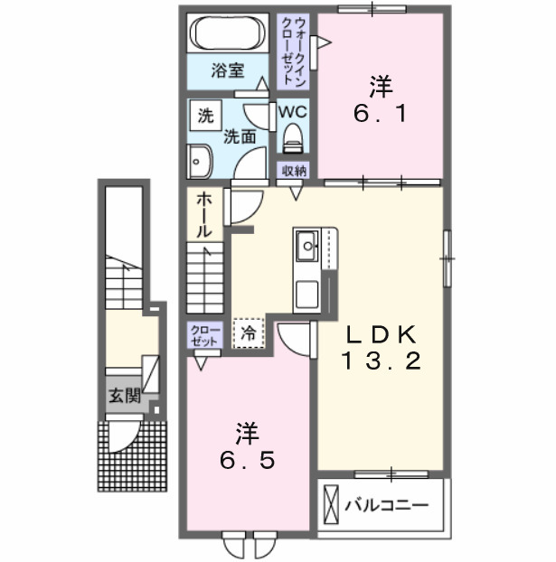 カルム ミーの間取り