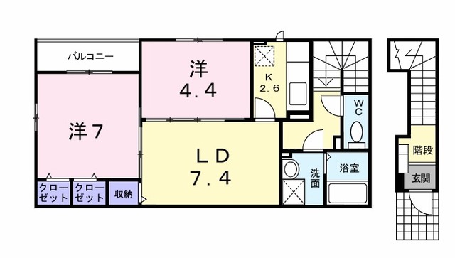 コートドールⅡの間取り