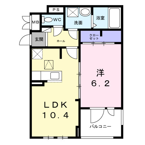 ベーネ・ウノの間取り