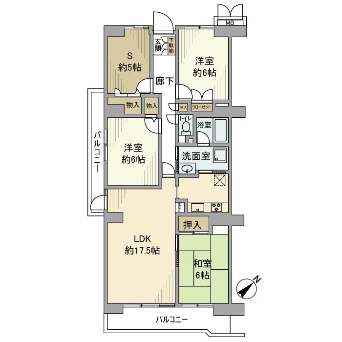 朝日プラザ武蔵野マーテルヒルズ参番館の間取り