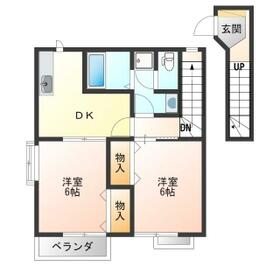 東ハイツ2の間取り