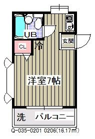 ローズアパート(Q-035)の間取り