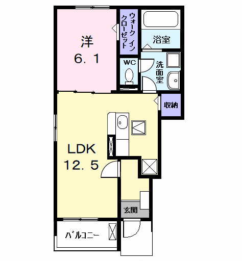 グランディールC-1の間取り