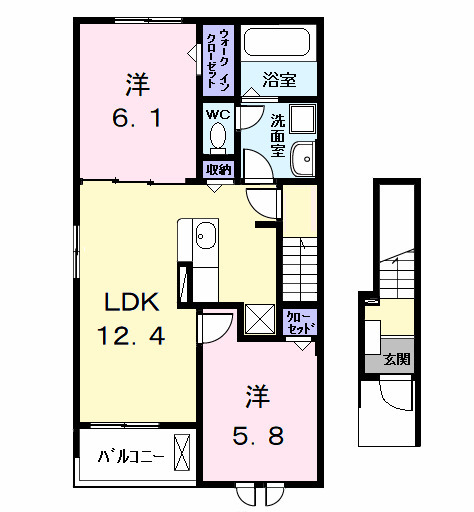 グランディールC-1の間取り