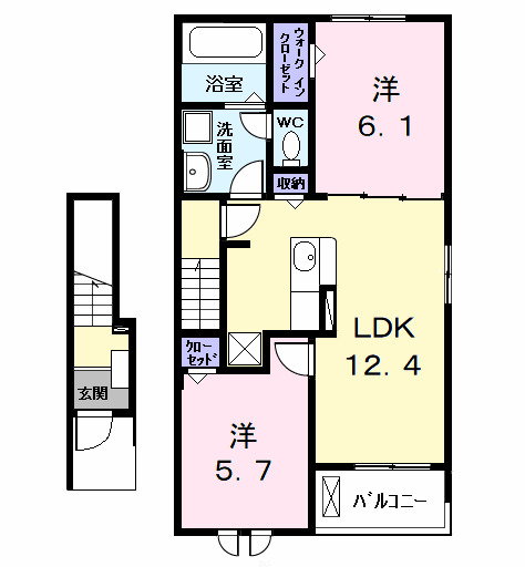 グランディールC-1の間取り