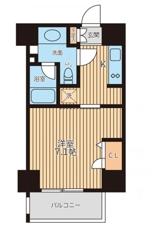新横浜の完工年月(2007年1月)築の賃貸マンションの間取り