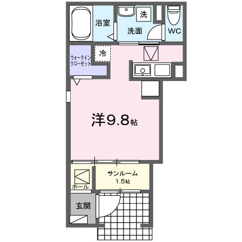 ヒカルサ 甲府城東の間取り