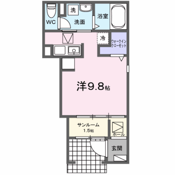 ヒカルサ 甲府城東の間取り