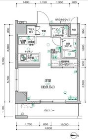 ディアレイシャス押上タワービュー通りの間取り