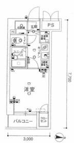 スカイコート日本橋第5の間取り