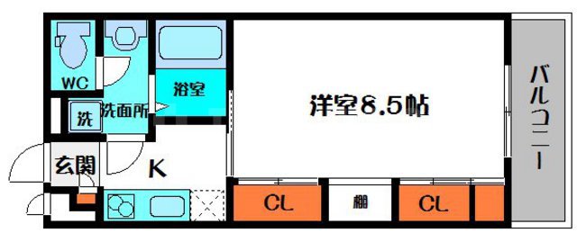 HANATEN EASTの間取り
