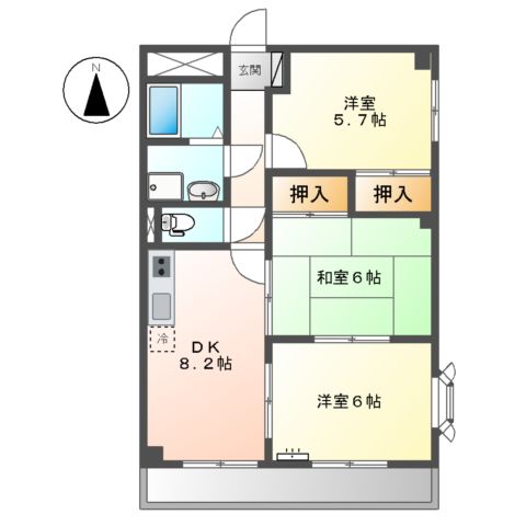 ルミナス成城の間取り