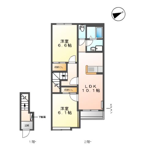 リガシーMの間取り