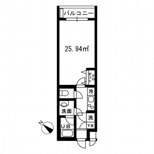 原町田の完工年月(2007年9月)築の賃貸マンションの間取り