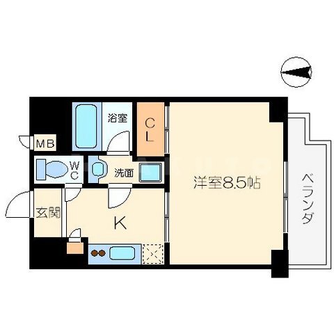 アスヴェル梅田北の間取り