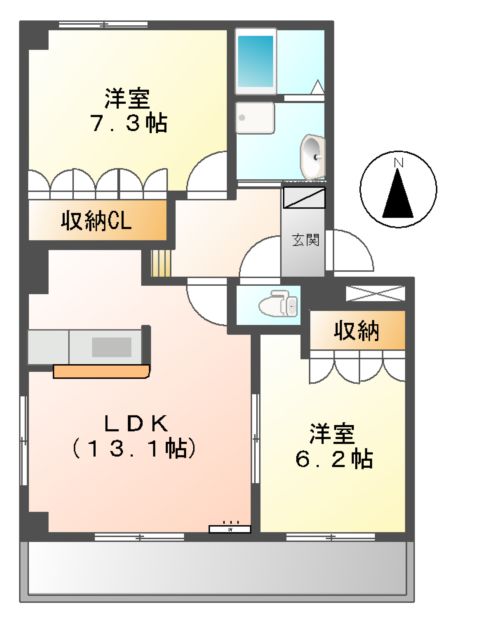 Sun Mall(サンモール)の間取り
