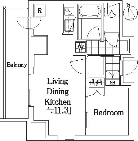 スカイグランデ汐留の間取り