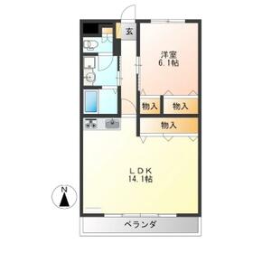 メゾンソレールの間取り