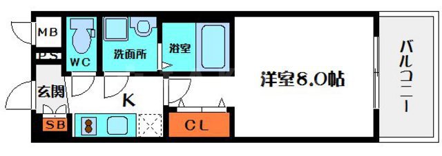 レジュールアッシュ都島の間取り