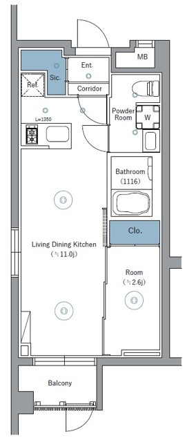 SYFORME NEXT IKEBUKURO WESTの間取り