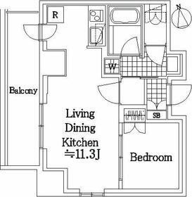 スカイグランデ汐留の間取り