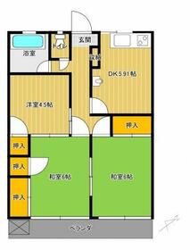 第二清和マンションの間取り