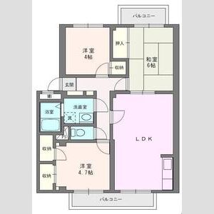 ガーデンビレッジ柏2号棟の間取り