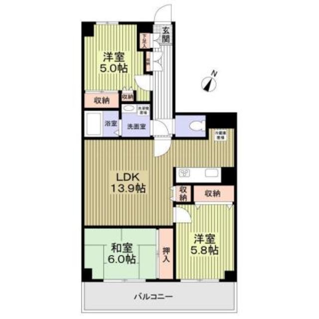 アムール森野の間取り