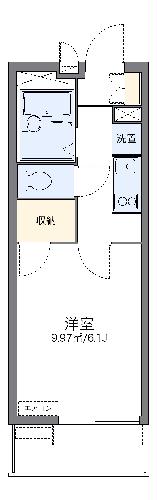 レオパレスホワイトヒルズ西生田の間取り
