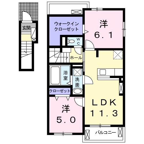 マルヒラ東赤石の間取り