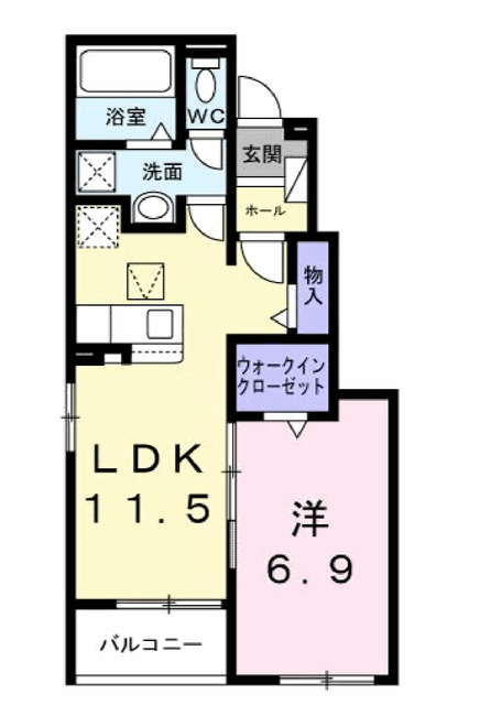 ファインブルク・K Ⅱの間取り