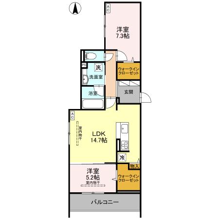 TORISIAS ゆいの杜6丁目 A棟の間取り
