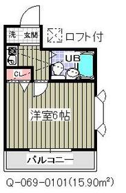 ローズアパート(Q-069)の間取り