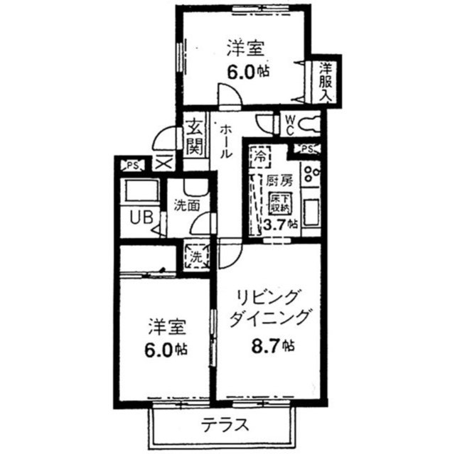 グレースカメリア市が尾の間取り
