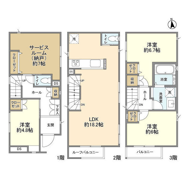 Kolet扇大橋#03の間取り