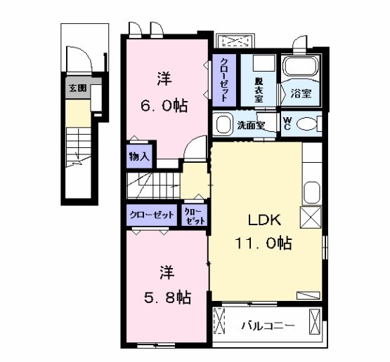 ノーヴァ藤江 Ⅱの間取り