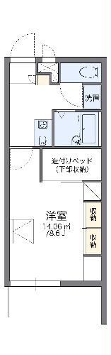 レオパレスコンフォール大垣の間取り