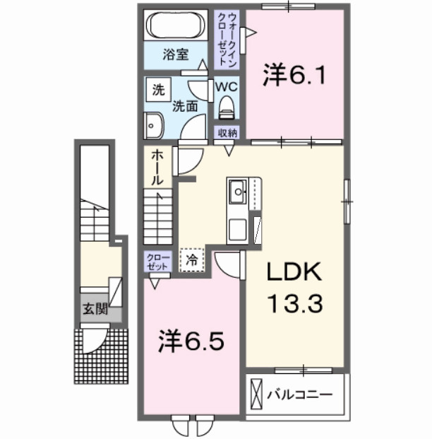 クラールⅡの間取り