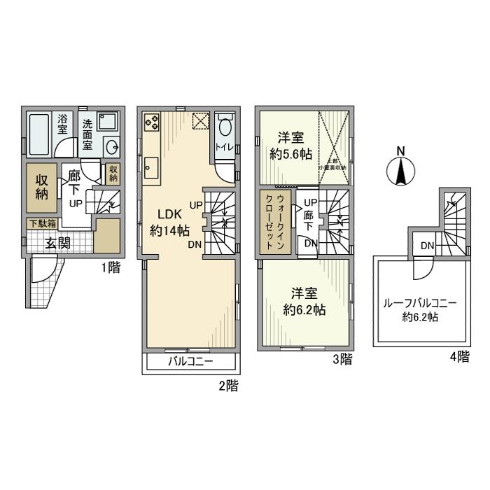 木場戸建の間取り