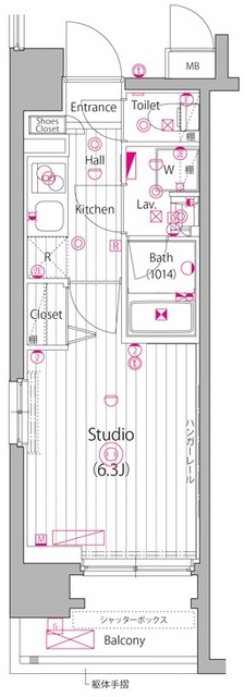 ガーラ・アヴェニュー武蔵小杉の間取り