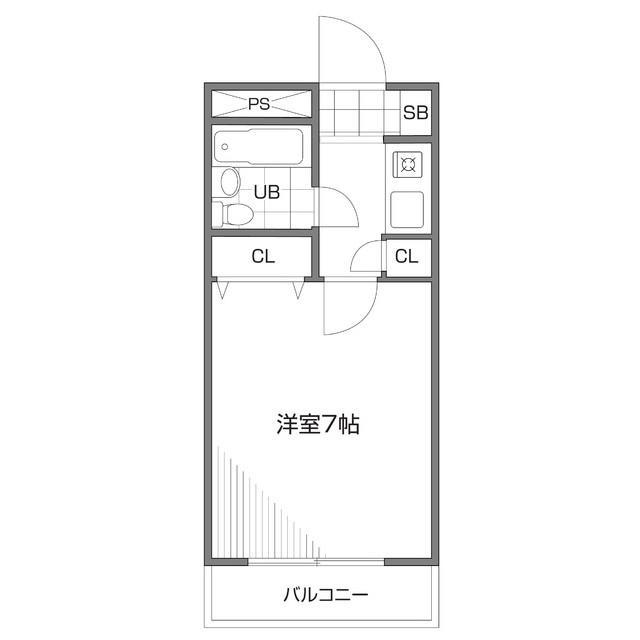エステージ井荻・203号室の間取り