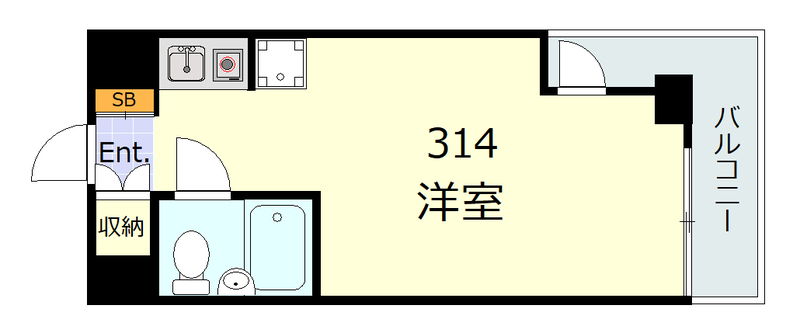 パレ・ドール文京メトロプラザⅠ・314号室の間取り