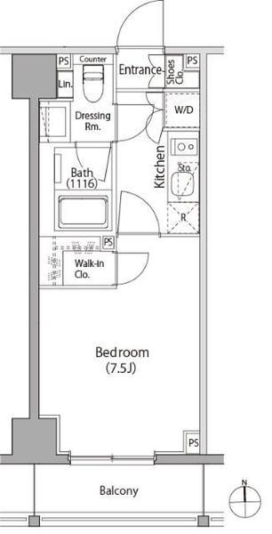 イプセ蒲田IIIの間取り