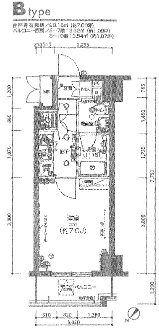 HAYMANYOKOHAMAの間取り