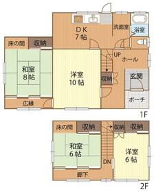 渡木貸家の間取り
