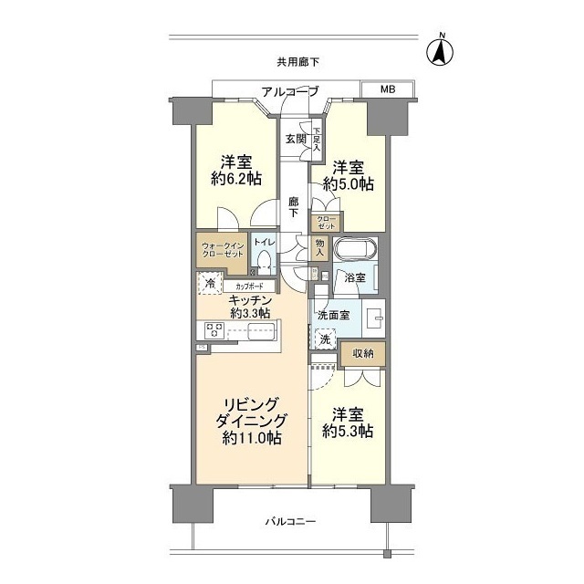 ドレッセ中央林間の間取り