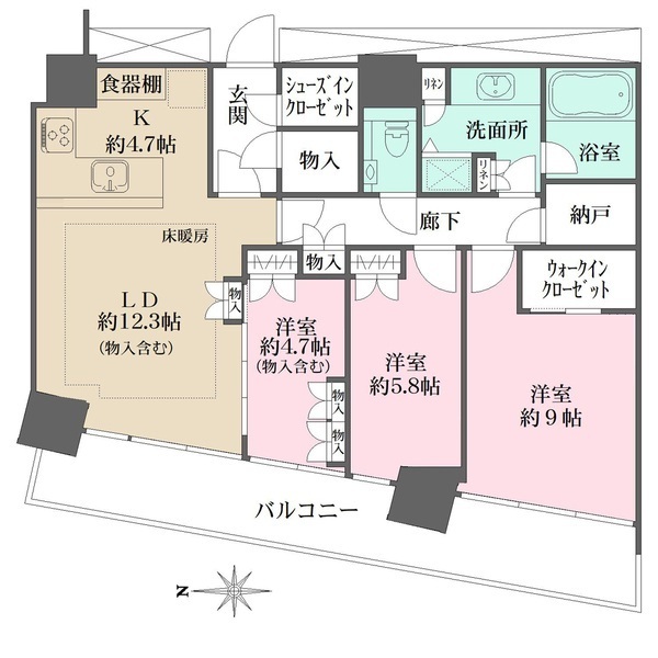 M.M.TOWERS FORESIS‐Lの間取り