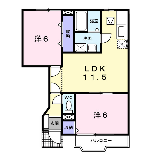 コンフォートプラザⅠの間取り