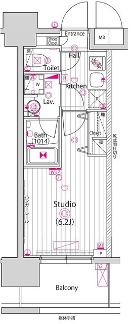 グランド・ガーラ川崎西口の間取り